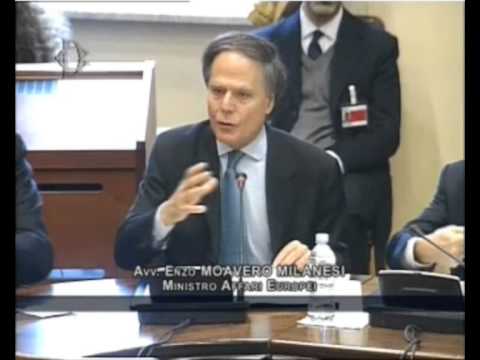 Audizione su semestre UE di presidenza italiana
