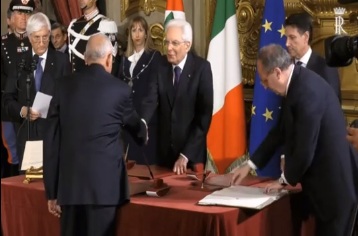 Cerimonia di giuramento di Paolo Savona