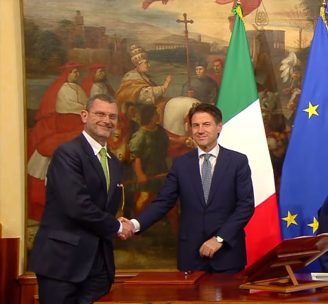 Cerimonia di giuramento di Luciano Barra Caracciolo