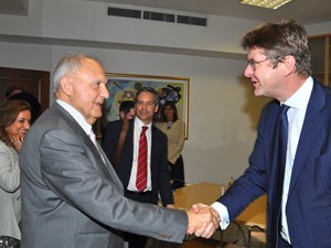 Paolo Savona e Greg Clark