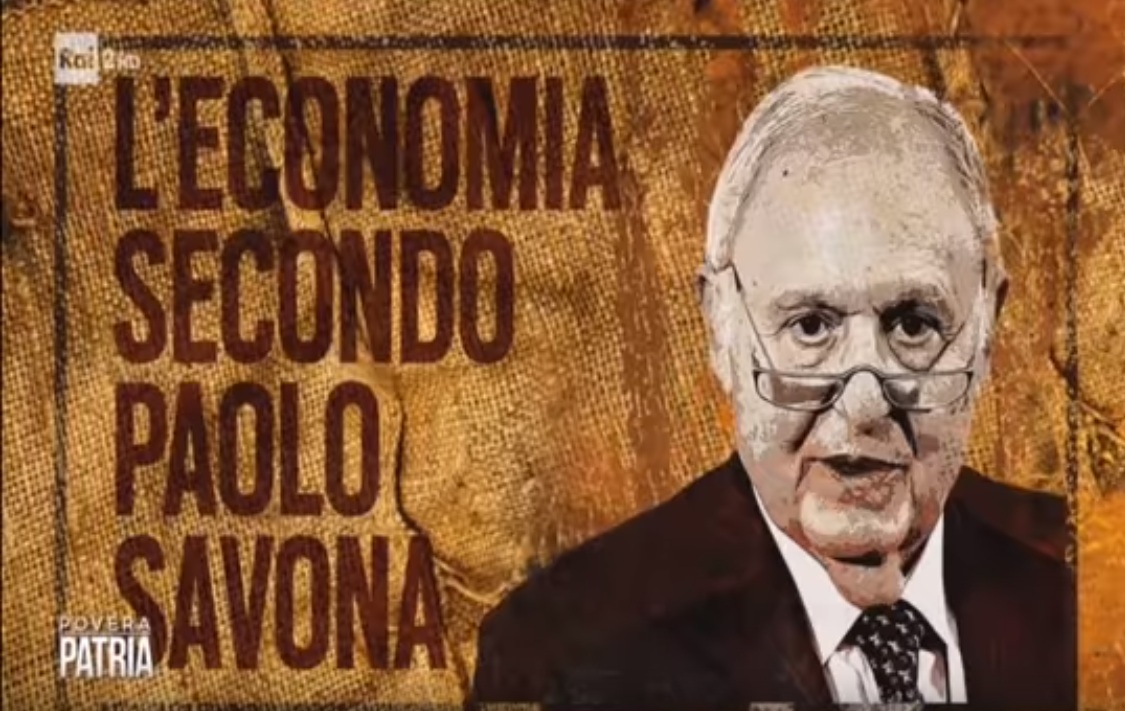 L'economia di Paolo Savona, prima puntata