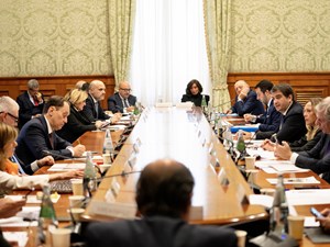 Tavolo della riunione della Cabina di regia