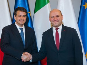 Raffaele Fitto e Szymon Szynkowski vel Sek