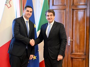 Raffaele Fitto e Ian Borg
