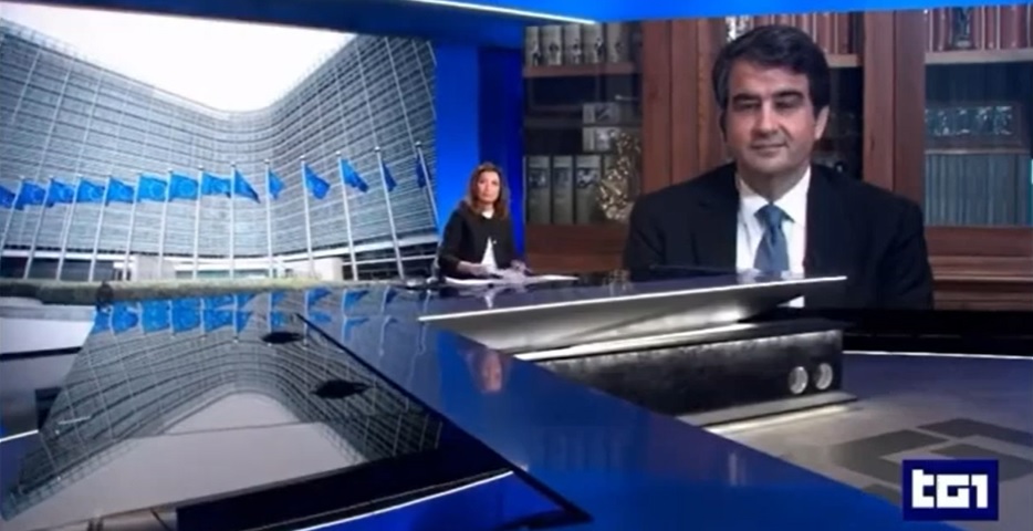 Ministro Fitto intervistato al Tg1